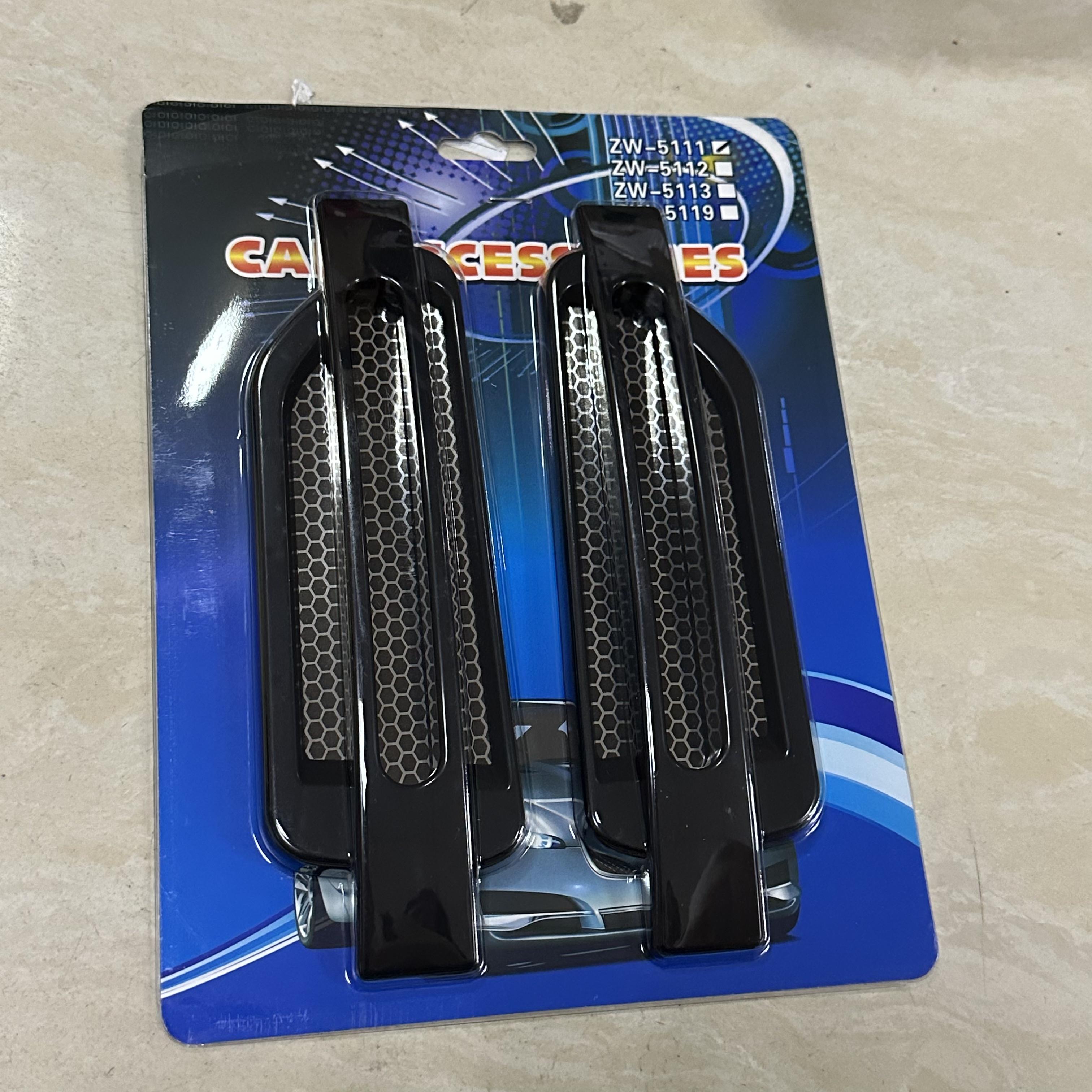 

1 пара наклеек для украшения листвы автомобиля, украшения боковых вентиляционных отверстий, наклейки для украшения жабр акулы, наклейки для украшения кузова автомобиля, моделирование автомобиля чёрный