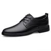 Genuine Leather Casual Shoes New Trend Men's Oxford Shoes Outdoor Non-Slip Man Formal Dress Footwear Leisure Walk Business Flats