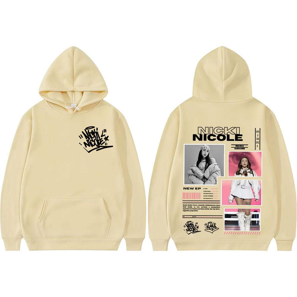 Grafik-Kapuzenpullover Singer Nicki Nicole Album Tour 2025, Vintage-Mode für Männer und Frauen, Kapuzenpullover von