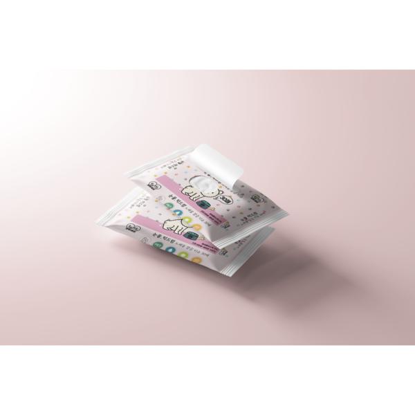 Pet to World Haustier Feuchttücher, 100% natürliche reinigende Hundetücher, tragbar 30 Stück, 12 Packungen, koreanisches Haustiershampoo