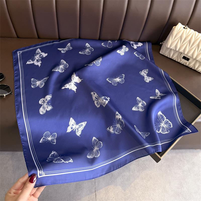 Fashion Printed Square Scarf For Women Sun Protection Elegant Style 66*70cm
