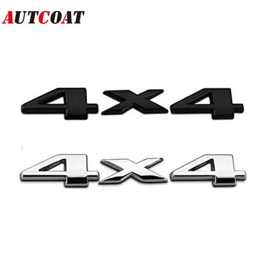 AUTCOAT 1 Stück 3D 4x4 Allradantrieb Autoaufkleber Logo Emblem Abzeichen Aufkleber Auto Styling Zubehör