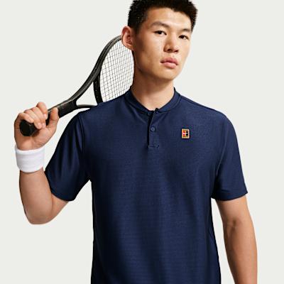 Nike T Shirts Men s Dark Blue Stand Collar Moderate M