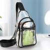Wasserdichte PVC Sport Brusttasche Große Kapazität Verstellbar Transparent Crossbody Tasche Leichtes Design Transparentes Material