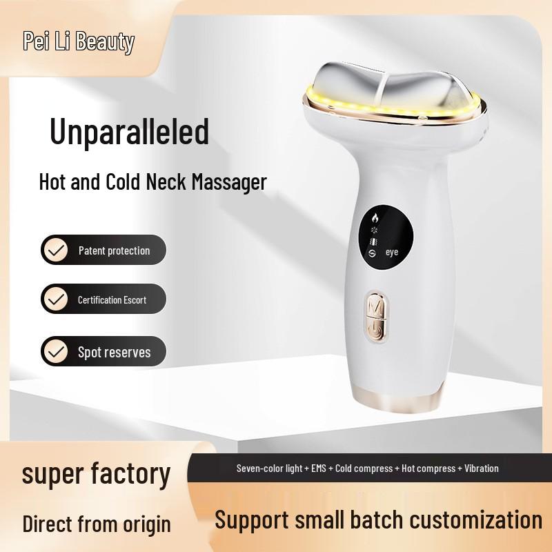 Neck Firming & Wrinkle Reduction Massager - Anti-Aging Device for Nasolabial Fold and Neck Care 1000mAh-1200mAh