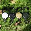 1/8Pcs Retractable Keychain with Steel Wire Rope Carabiner Badge Reel Holder Clip Key Ring Heavy Duty Outdoor Camping Climbing Anti-lost Buckle