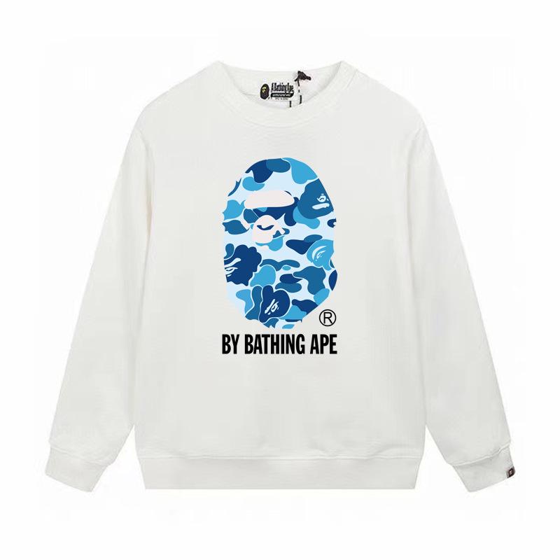 Herrtröja med lång ärm, boktryck och frotté - Höst/Vinter Casual Pullover Trendig Topp