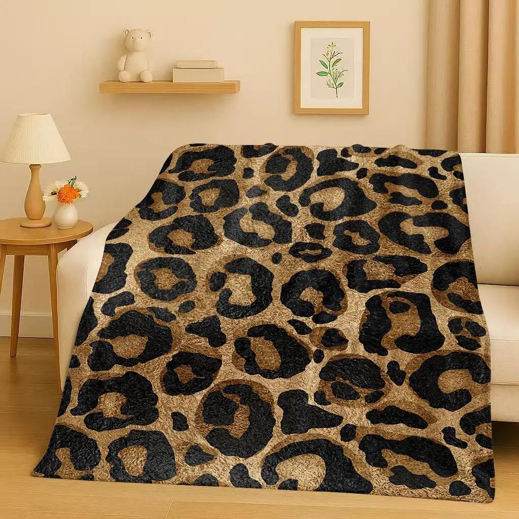 HD Zebra Tiger Leopard Beast Stripe Print Art Flannel Blanket,Ultra Soft Warm Plush Throw for Home Bedroom Bed Sofa Cover Office