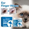 Yegbong disposable pet cleaning finger covers, cat and dog ear cleaning wipes, pet care and nursing appliances to reduce ear odor 50pcs