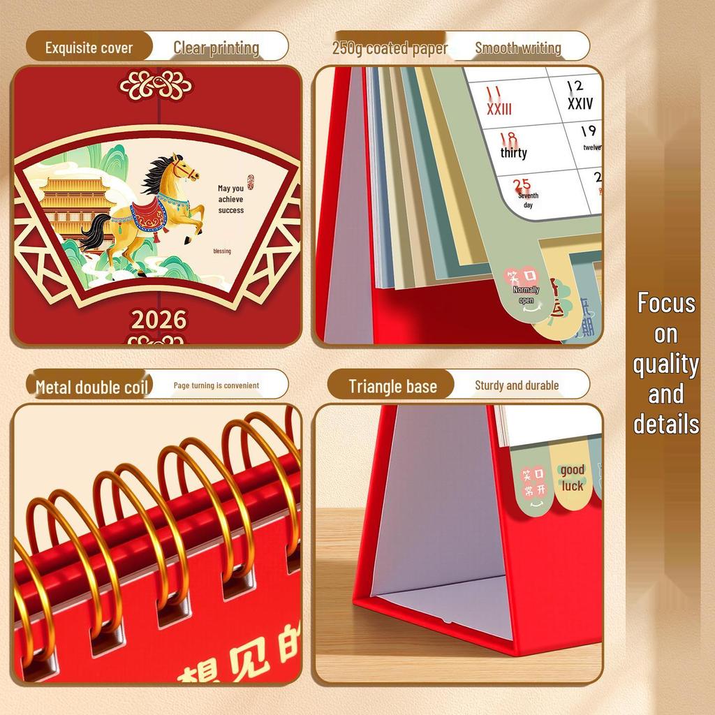 2026 Desktop Custom Memo Calendar - Creative Enterprise Edition with Logo Imprint