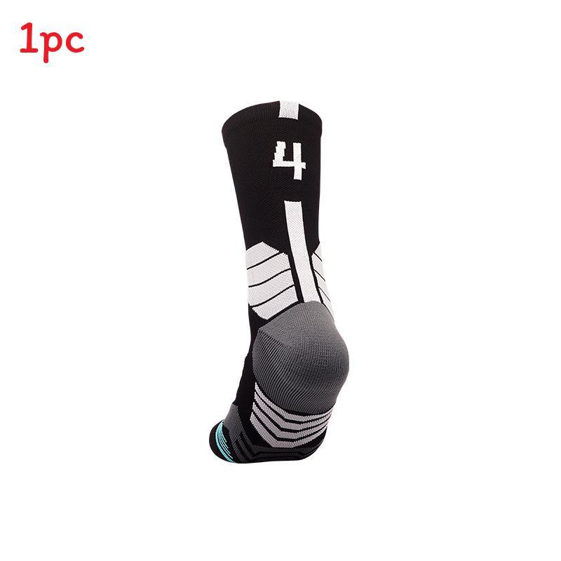Basketballsocken für Erwachsene aus atmungsaktivem Nylonmaterial für sportliche Leistung und Feuchtigkeitstransport