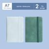 A7 Mini Pocket Notebook with Thick Leather Cover - Retro and Simple Design