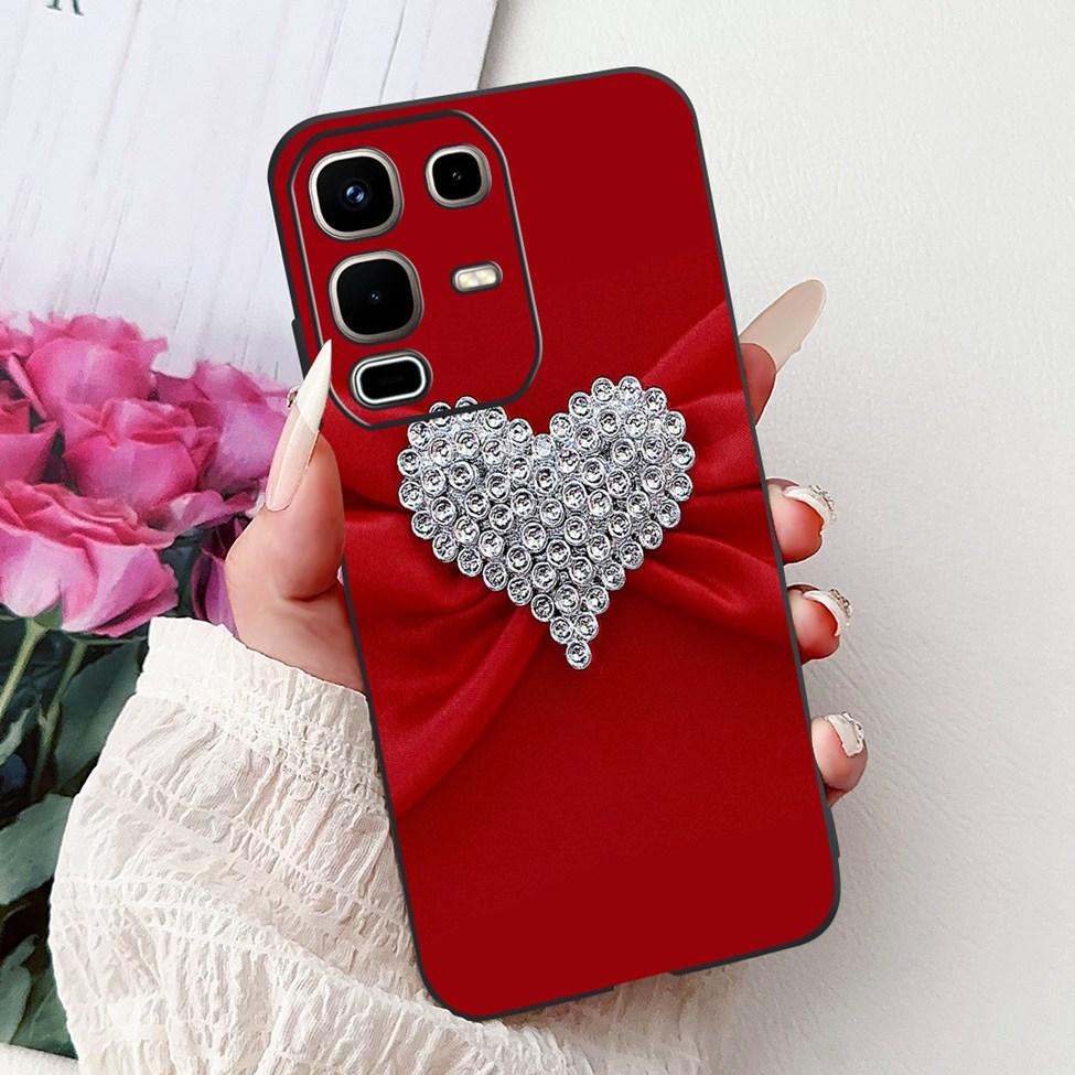 Per Infinix Note 50s X6870 Cover Posteriore Per Infinix Note 50s 5G Custodia Silicone Moda Lusso Fiori Gatto Carino Dipinto Divertente Paraurti