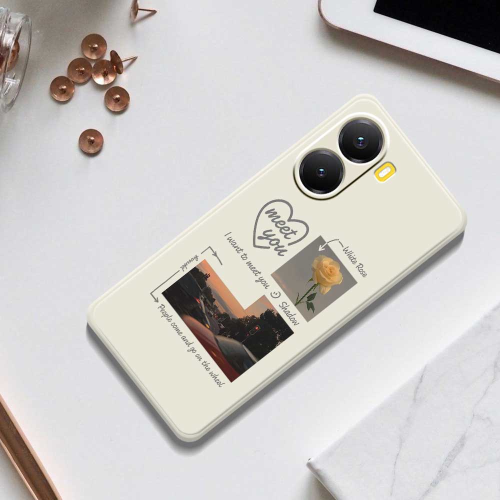 For Xiaomi Redmi Turbo 4 5G/Poco X7 Pro 5G Case Meet You Photo Pattern Printing Straight Edge TPU Phone Back Cover