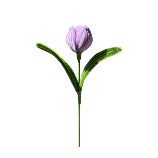 Acul de curățat pipe Finisat Flori Lalea Flori Artificiale Handmade Meșteșug Cadouri pentru Femei Mamă Soție