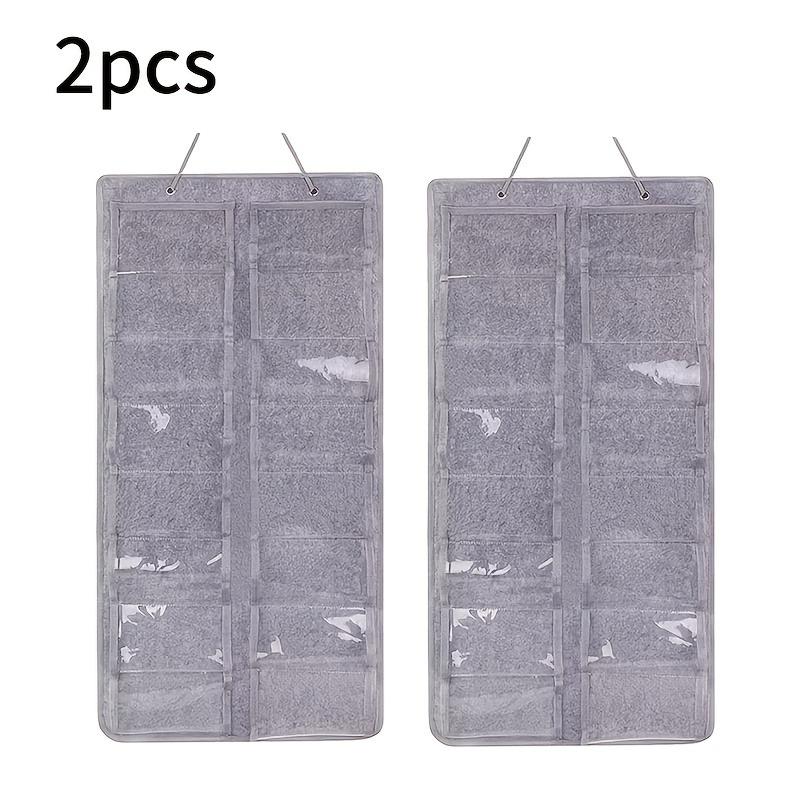 2PCS 16-Slot Eyeglasses Holder Wall Mounted Felt Organizer with Soft Pockets for Glasses Storage Space Saving 3198₽