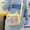 Casual Japanese Transparent Itabag Nylon Y2k JK Shoulder Bag Idol Merchandise Storage Lolita Transparent Crossbody Bag Travel