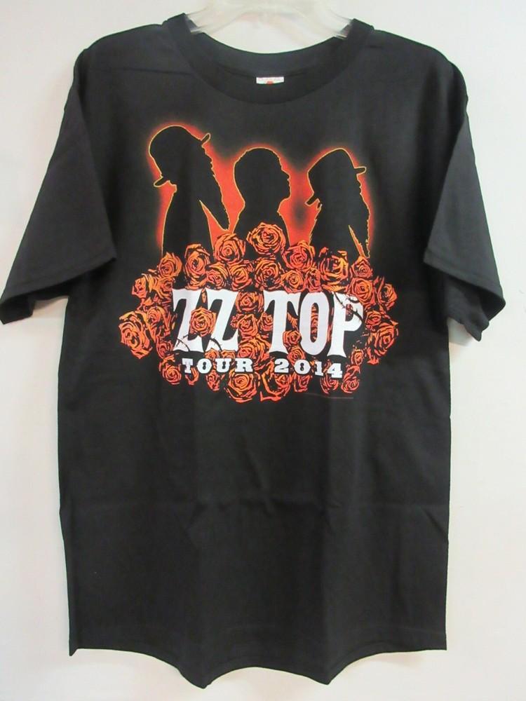 ZZ TOP OFFICIAL MERCH ROSES 2014 TOUR BAND CONCERT MUSIC  LARGE Unisex T-Shirt S