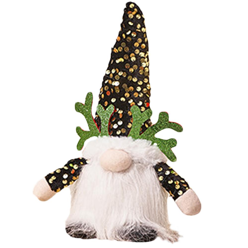 Leuchtender Plüsch-Wichtel Leuchtende Weihnachtswichtel Feiertagswichtel Plüschpuppe Weihnachtsmann-Wichtel Plüsch Paillettenhut Weihnachtsdeko für Zuhause