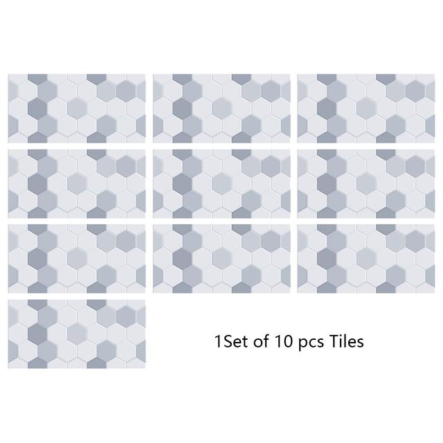 29 Styles Flat Marble Embossing Tiles Wall Sticker Kitchen Oil-proof Bathroom Waterproof Peel & Stick Hard Crystal Wallpaper