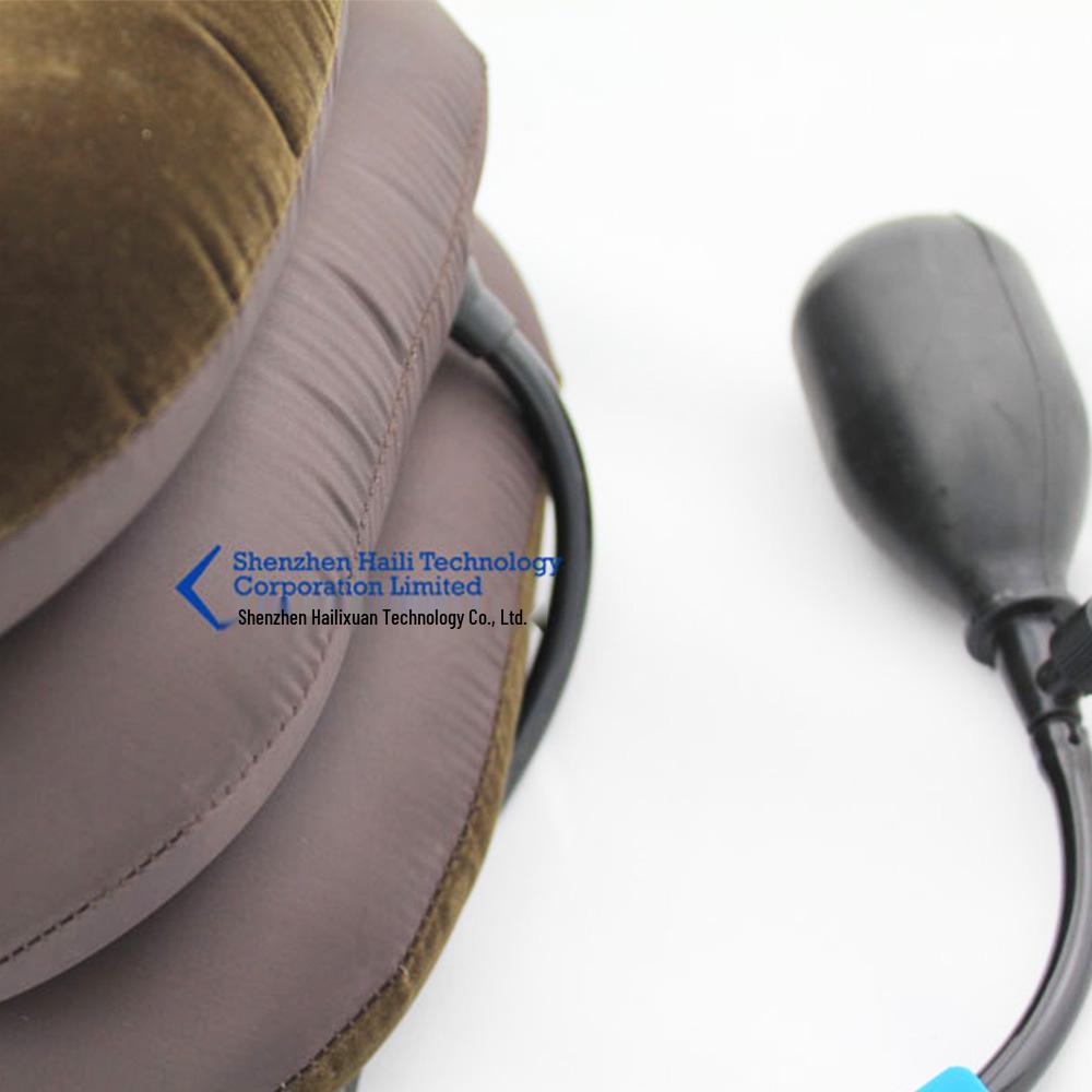 Portable Inflatable Cervical Traction Device for Travel, Home Use, Neck Stretching, Protection, Brace, Health, and Anti-Hunchback Support