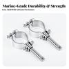 Paddle Holder with Clamp Collar Adjustable Sturdy for Kayakers