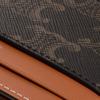 Celine Triomphe Logo Print Canvas And Calfskin Card Holder Medium Women Accessories Black Brown 10P322EEN-04LU