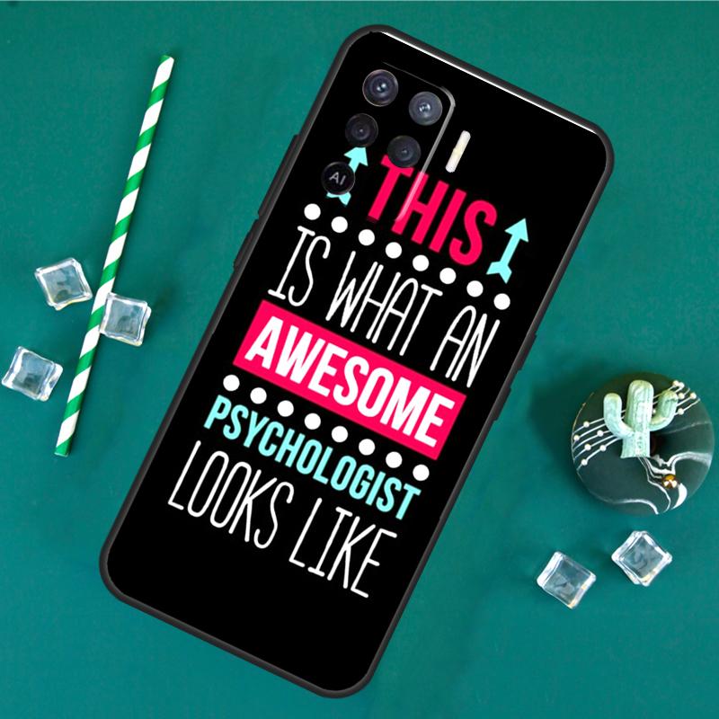 Awesome Psychologist Psychology Case For Oppo A40 A60 A80 A16 A76 A96 A18 A38 A58 A78 A98 A91 A15 A17 A74 A94 A54 A57S Cover