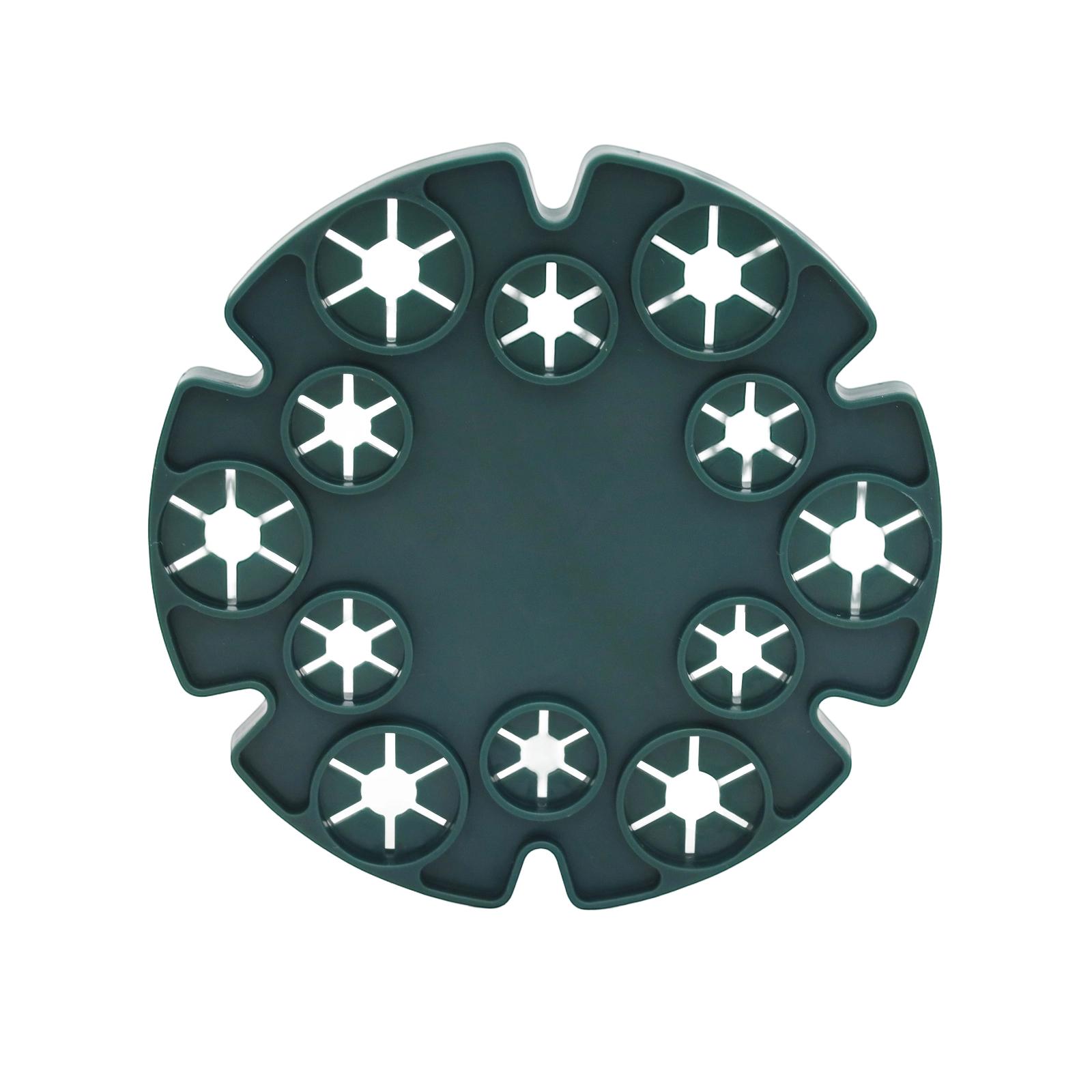 

Garden Tray, Plastic-Coated Steel Pipe Plant Holder, Green Round Tray Flower Support, Garden Climbing One Size зелёный