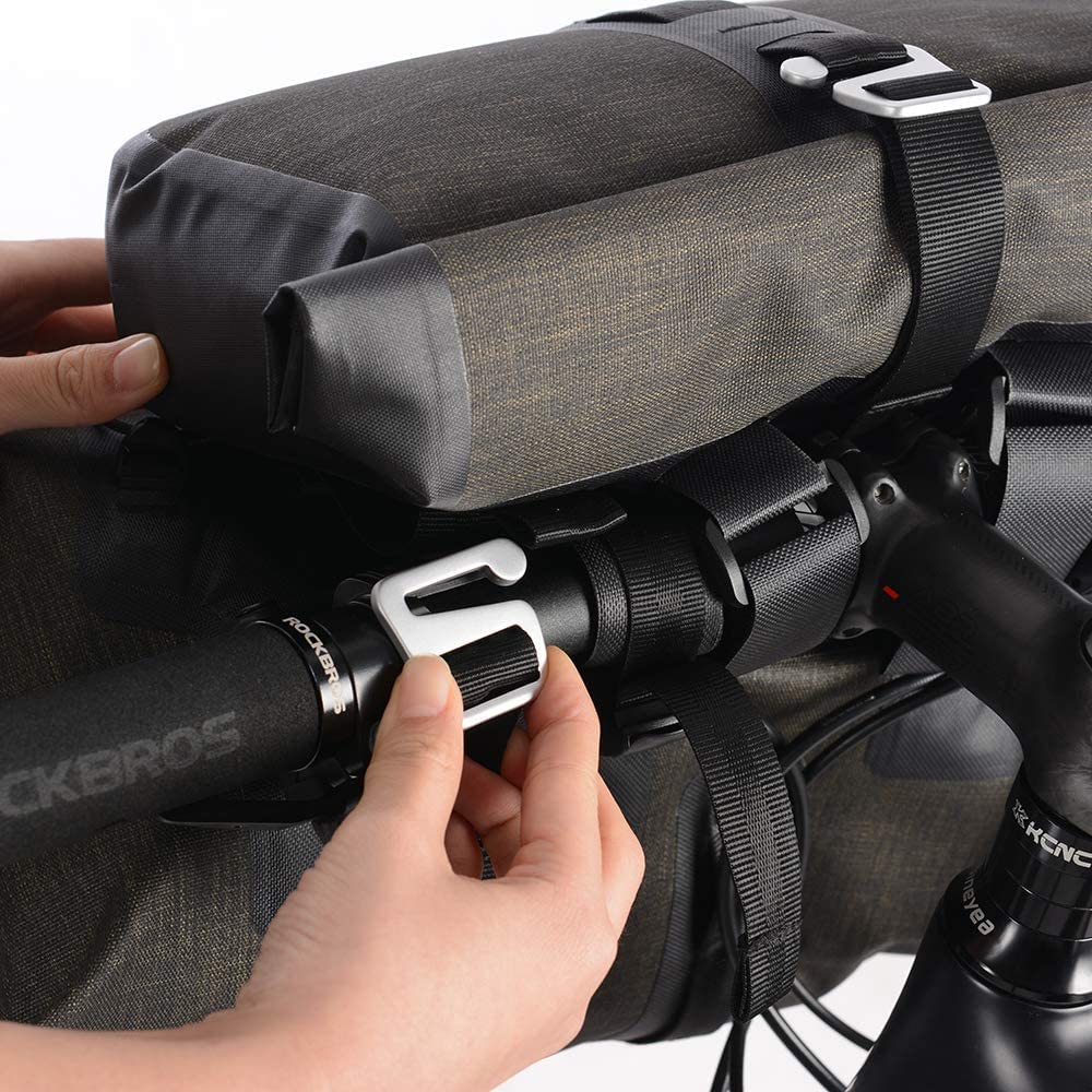 ROCKBROS Handlebar Bag Bicycle Front Bag Waterproof Reflective Large Capacity Set