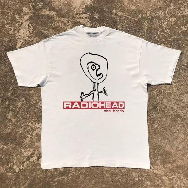 

RADIOHEAD THE BENDS Vintage T-shirt Casual Round Neck Loose Oversized Short-sleeved T-shirt Print 4XL