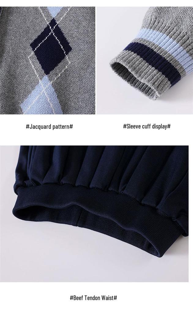 Dreiteilige Pullover-Uniform im britischen Stil für den Chor der Grundschule und den Kindergarten