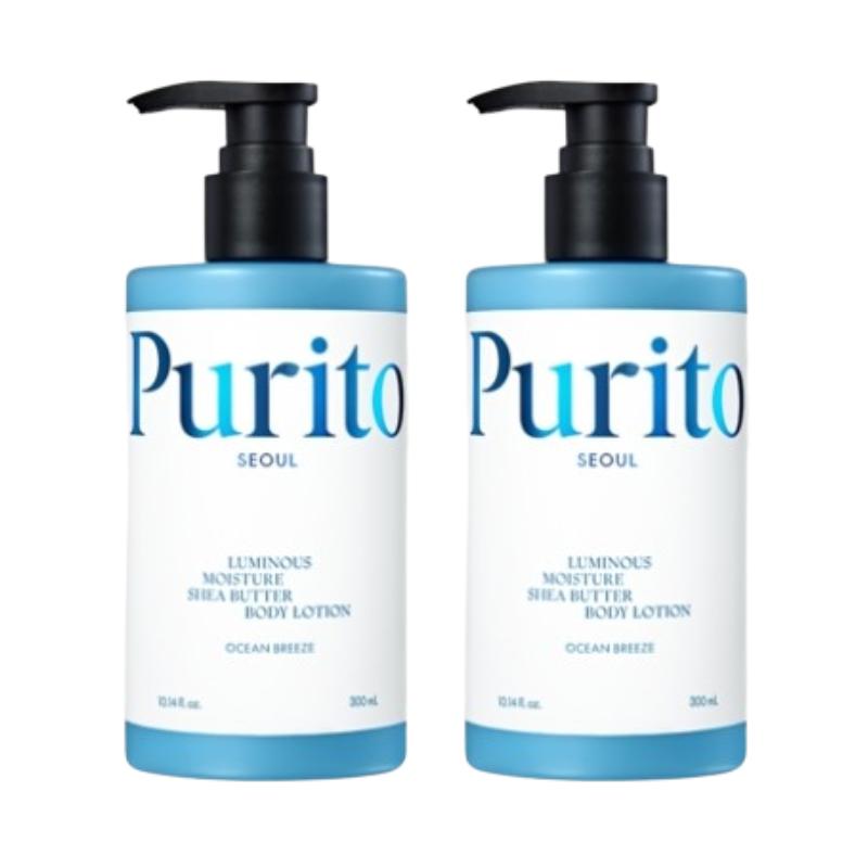 Purito Seoul Luminous Moisture Shea Butter Body Lotion Ocean Breeze 300ml – Hydrating Body Lotion with Shea Butter, Smooth Daily Body Care