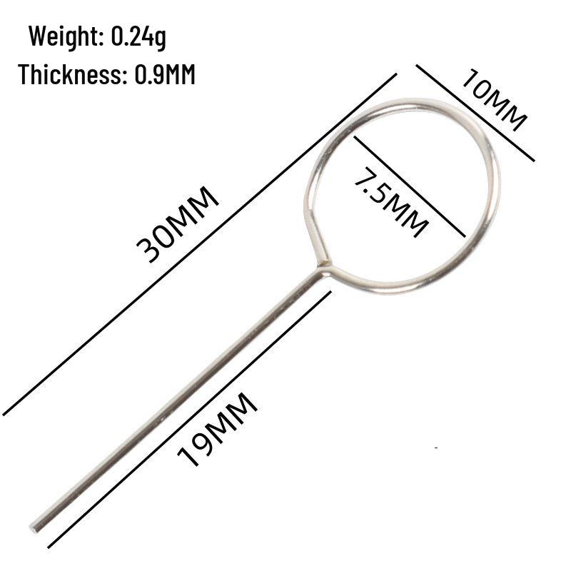 Universal SIM Card Ejector Tool for iPhone/Android - Stainless Steel