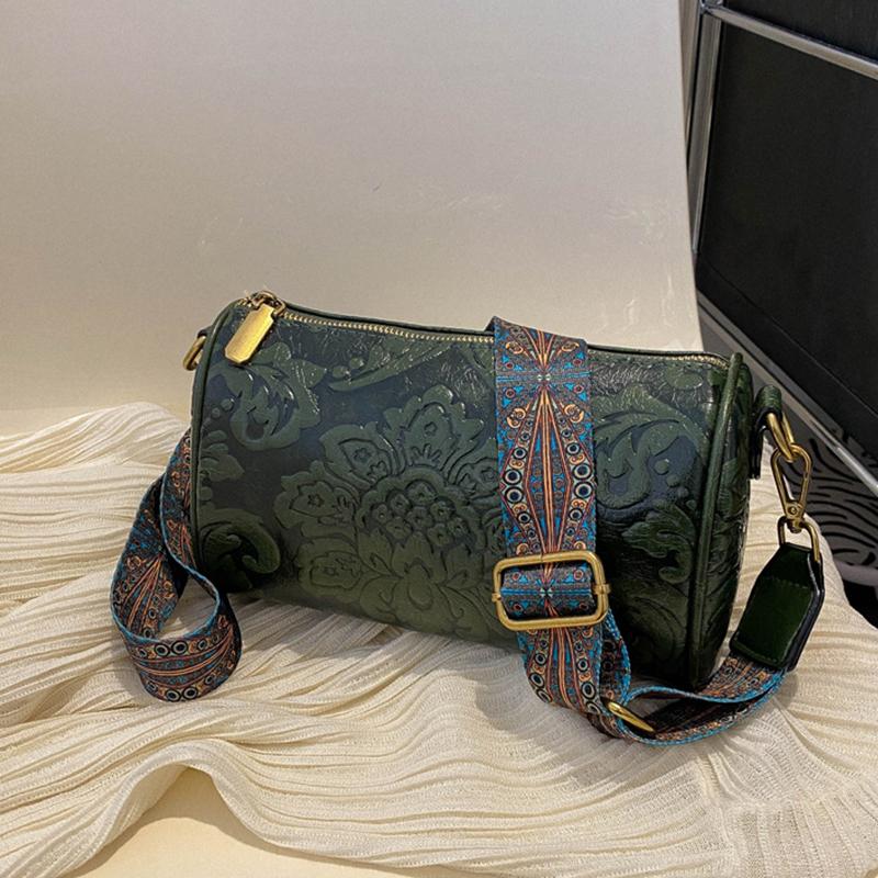 Большая вместительная сумка через плечо в этническом стиле, женская модная сумка через плечо, универсальная сумка через плечо в стиле ретро, сумка-тоут Boston, сумка-хобо
