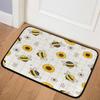 Funny Bee Flowers Carpet Cartoon Animal Area Rug Living Room Girls Bedroom Bedside Dorm Soft Floor Mat Home Entrance Door Mat