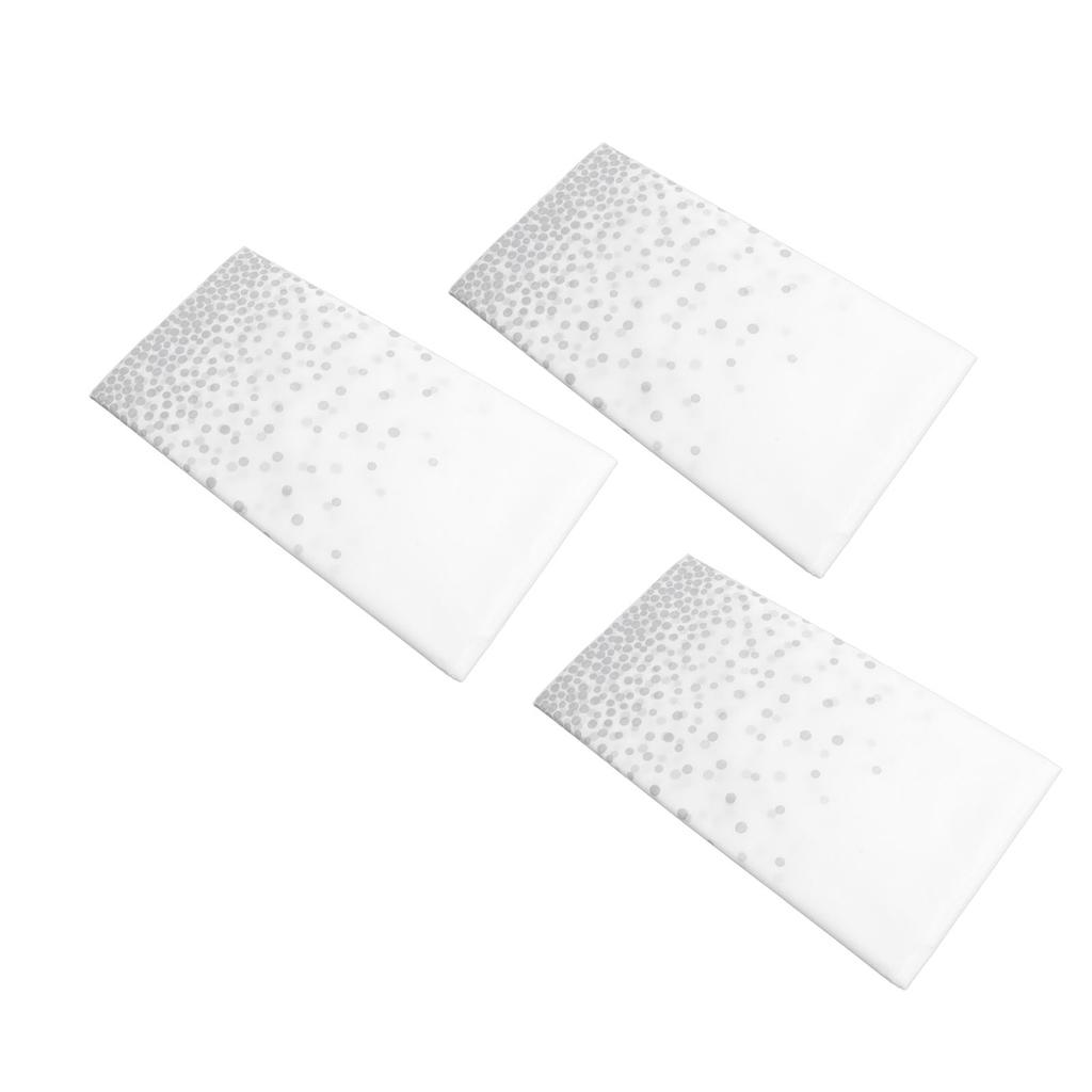 3pcs Plastic Tablecloth Waterproof Oil Proof Reusable Table Cover Rectangle Dot Pattern Table Cloth for Banquets Picnics Party