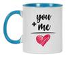 Inkdotpot 11 Oz  Ceramic Coffee  Mugs You   Me  Love Coffee Mugs Great for Bride Groom Engagement Gift Bachelor and Bachelorette