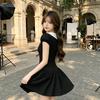Japanese Ancient Daughter Style Dress Women's Summer New Small Retro Waist Polka Dot Puffy Short Skirt