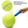 7/9,5 Zoll riesiger Tennisball, aufblasbares Haustierspielzeug für Hundetrainingsball, 24 cm großer Tennisball mit Luftpumpe, interaktives Hundespielzeug