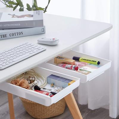 Zelfklevende verborgen opbergdoos onder de tafel Organizer onder bureau Ladedoos Briefpapieropslag Terug naar schoolbenodigdheden
