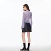 VERO MODA Women's Butterfly Print Drawstring Long Sleeve Mesh Top