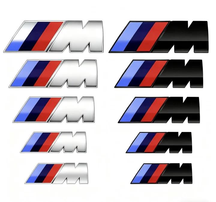 BMW Adesivo Mlogo 3D in ABS per lato auto e distintivo di modifica per baule adatto per E46 E90 E60 G30 G20 F10 F30 X5 X6 3 X4 X1 E92 F07