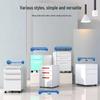 Under-Desk Mobile Metal Filing Cabinet with Locking Drawer and Office Storage