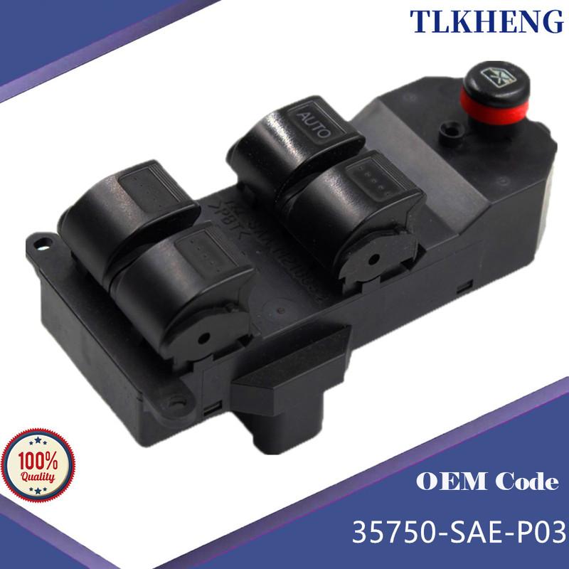 35750-SAE-P03 Window Control Switch For Honda CRV Civic 2001-2006