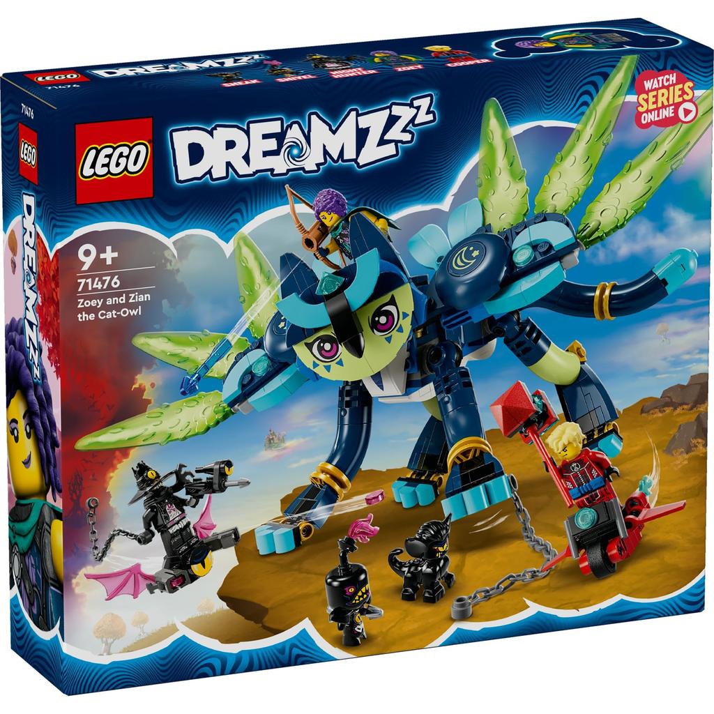 LEGO Dreams Zoe and Jian Toy, Pretend Play Set for Girls and Boys Ages 8, 9, 10, and 11, Elementary School Students, Animal Pretend Play, 71476