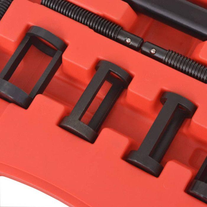 VidaXL Kit de 10 outils de compresseur de ressort à valve