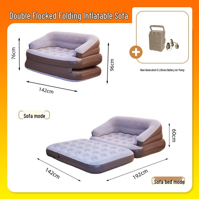 Canapé-lit Gonflable Portable d'Extérieur et Coussin d'Air de Camping