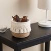 Bohemian Style Woven Storage Basket Cotton Rope Pen Holder Creative Sundries Organizer  Bedroom