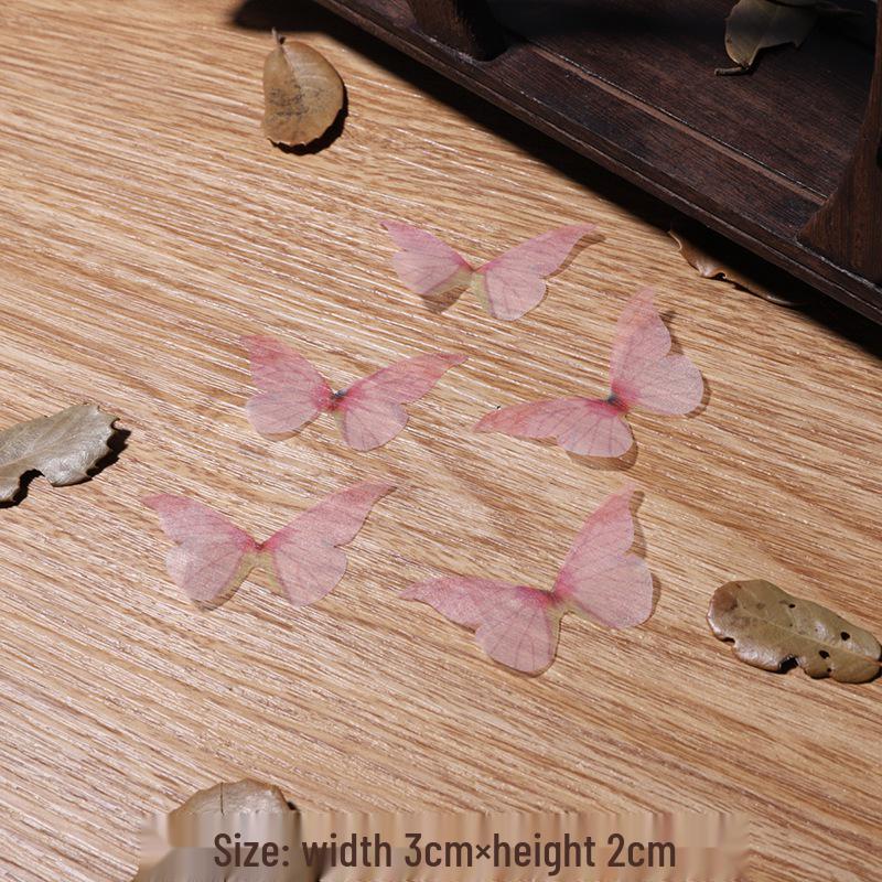 Single-Layer Tulle Butterfly Wings: Ancient Style Hairpin and Headdress DIY Materials